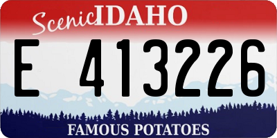 ID license plate E413226