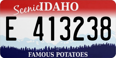 ID license plate E413238