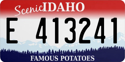 ID license plate E413241