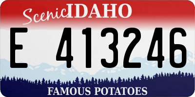 ID license plate E413246