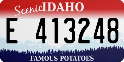ID license plate E413248