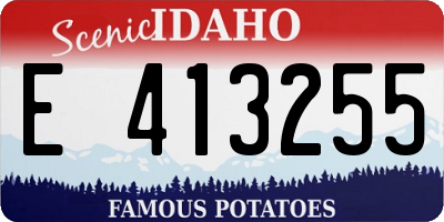 ID license plate E413255