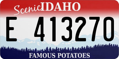 ID license plate E413270