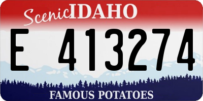 ID license plate E413274