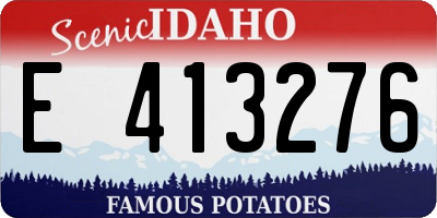 ID license plate E413276
