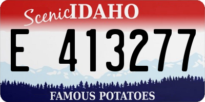 ID license plate E413277