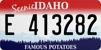 ID license plate E413282