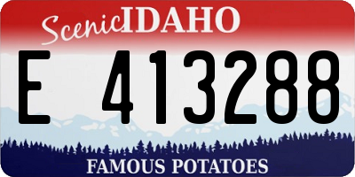 ID license plate E413288