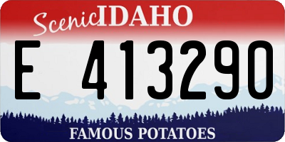 ID license plate E413290