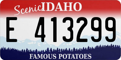 ID license plate E413299