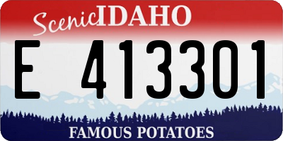 ID license plate E413301