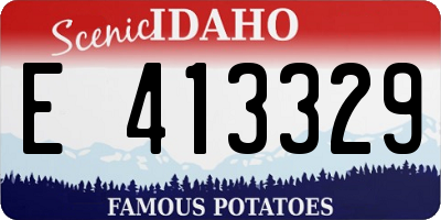 ID license plate E413329