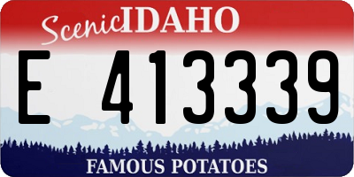 ID license plate E413339