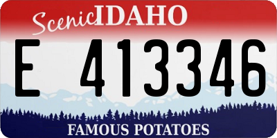 ID license plate E413346