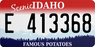 ID license plate E413368
