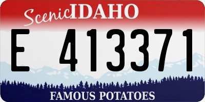 ID license plate E413371