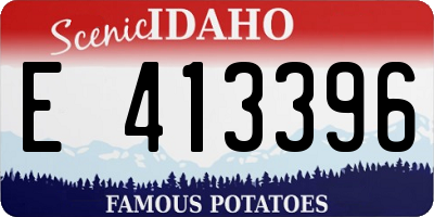 ID license plate E413396
