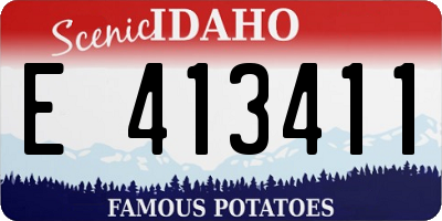 ID license plate E413411