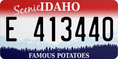 ID license plate E413440