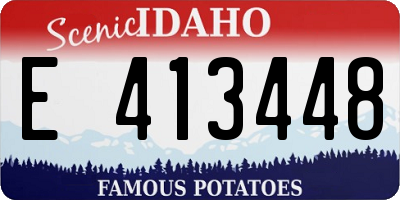ID license plate E413448
