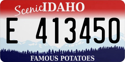 ID license plate E413450