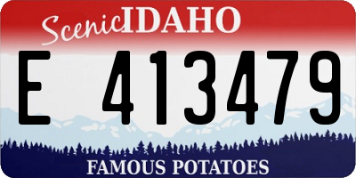 ID license plate E413479