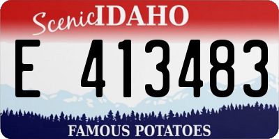 ID license plate E413483