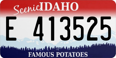 ID license plate E413525