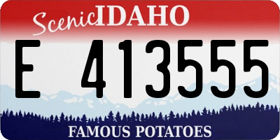 ID license plate E413555