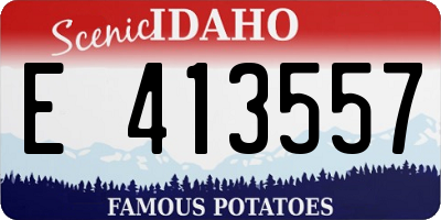 ID license plate E413557