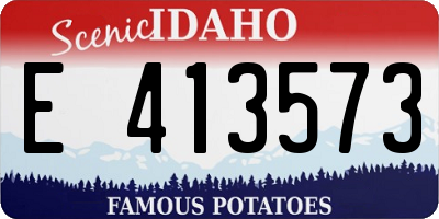 ID license plate E413573