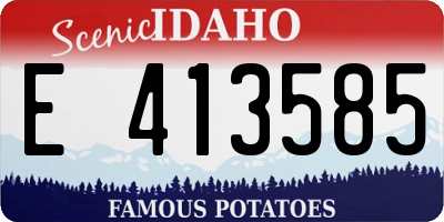 ID license plate E413585