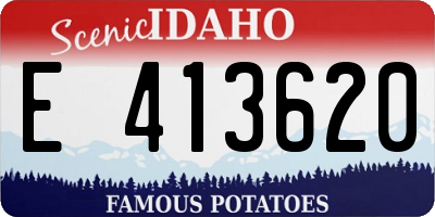 ID license plate E413620