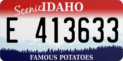 ID license plate E413633