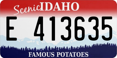 ID license plate E413635
