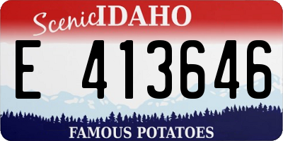 ID license plate E413646