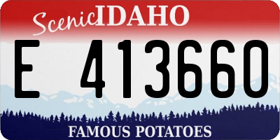 ID license plate E413660