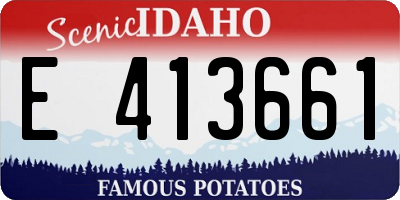 ID license plate E413661