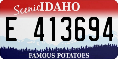 ID license plate E413694