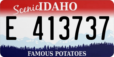 ID license plate E413737