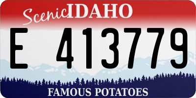 ID license plate E413779