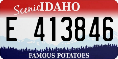 ID license plate E413846