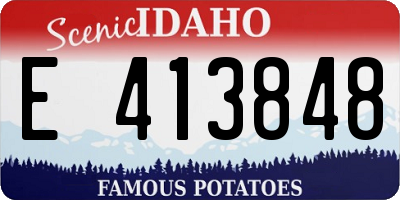 ID license plate E413848