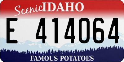 ID license plate E414064