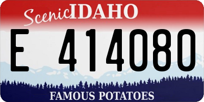 ID license plate E414080