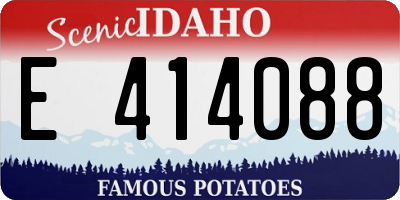 ID license plate E414088