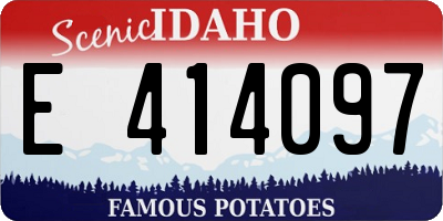 ID license plate E414097