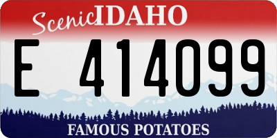 ID license plate E414099