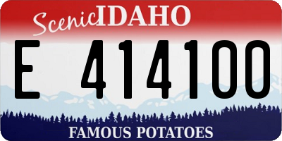 ID license plate E414100