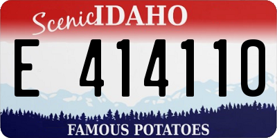 ID license plate E414110